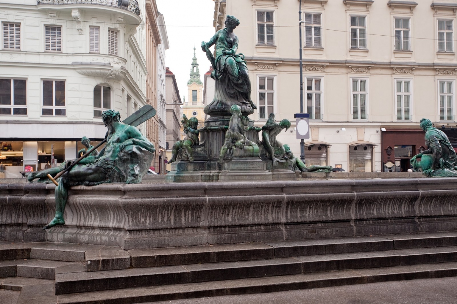 Der Donnerbrunnen am Neuen Markt in Wien